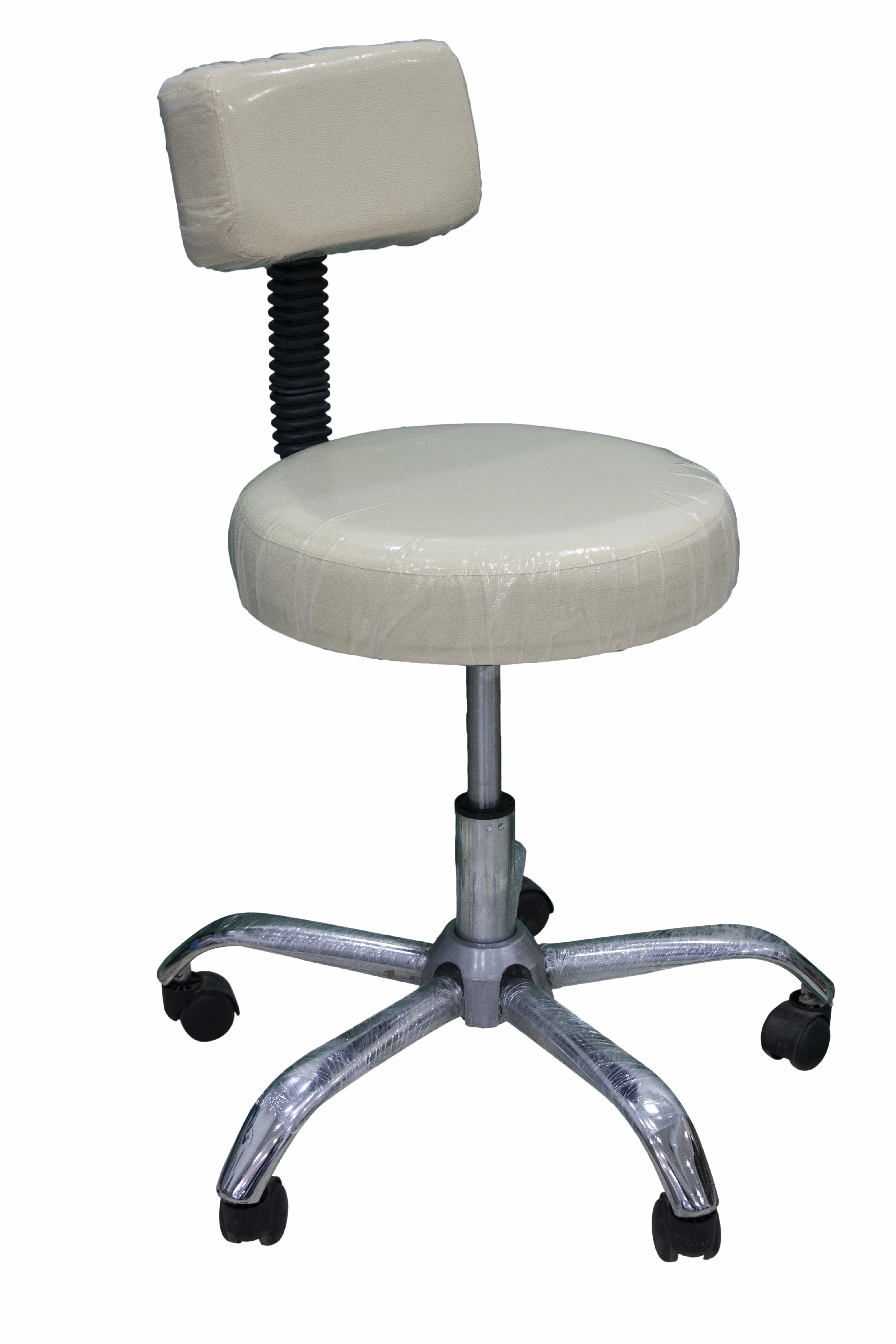 كرسي طبيب دوران هيدروليك بظهر فاخر