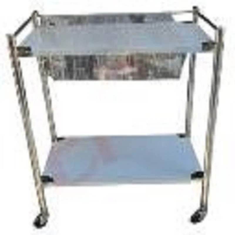 ترابيزة غيار استانلس 2 رف لوكس 40×60 - بدرج